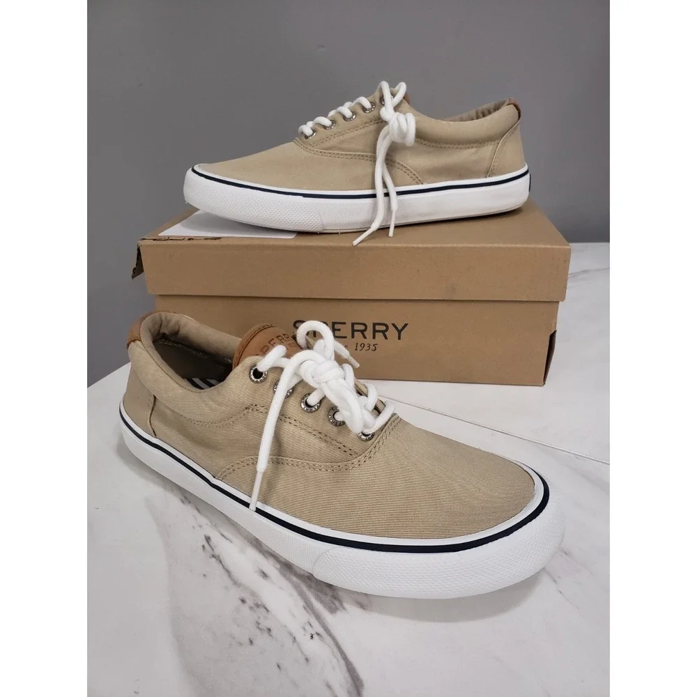 NEW - Size 8.5 - Sperry Striper ii CVO SW‎ Chino Mens Tan Khaki